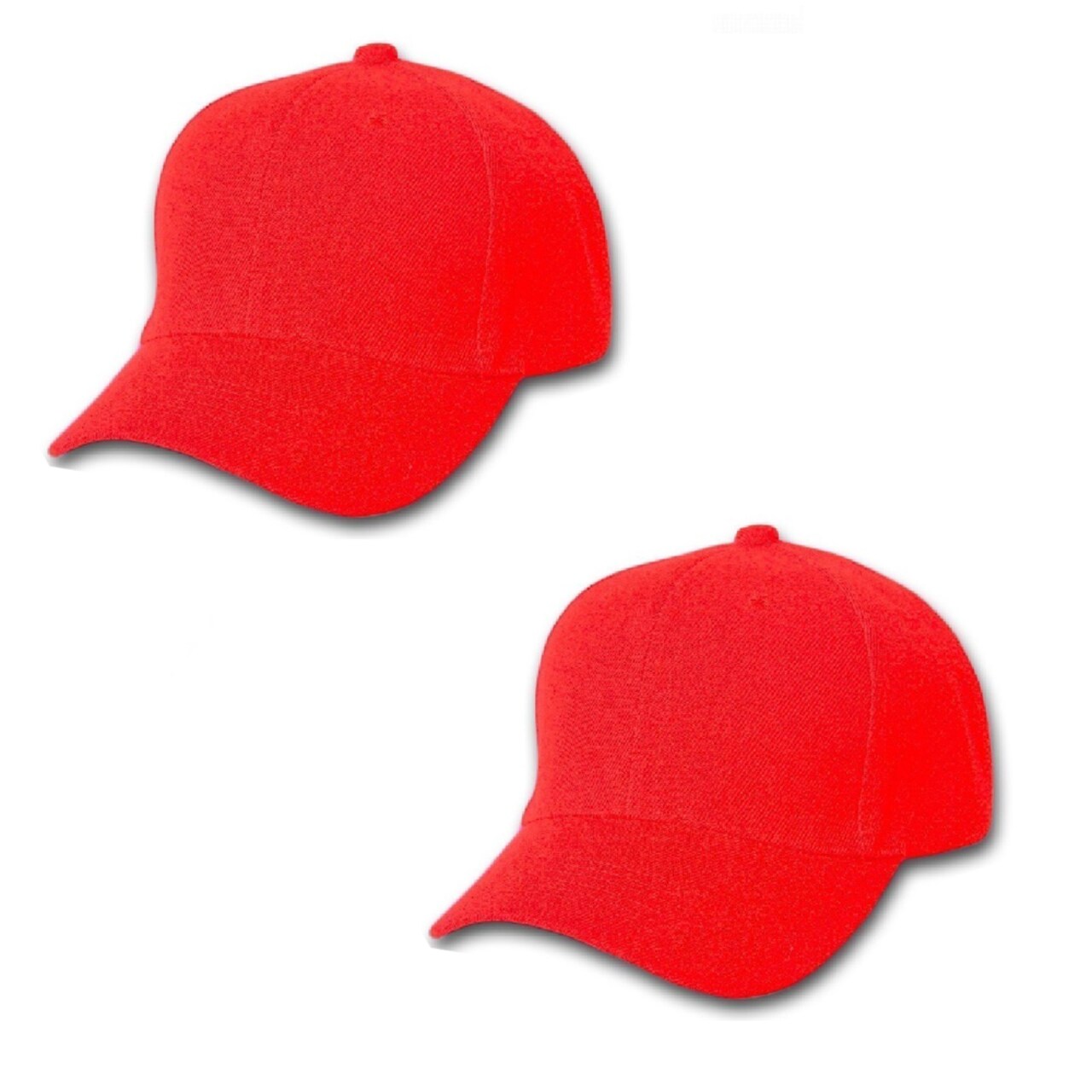 Mechaly Comfortable Solid Adjustable Unisex Baseball Cap Hat - 2 Pack